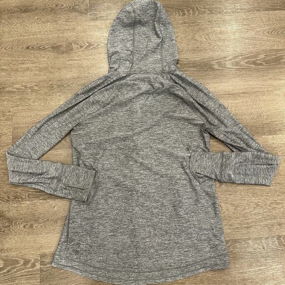 Athleta Womens Small Pacifica Crosscurrent Jacket UPF 50 Gray Full Zip Hooded - Picture 8 of 10